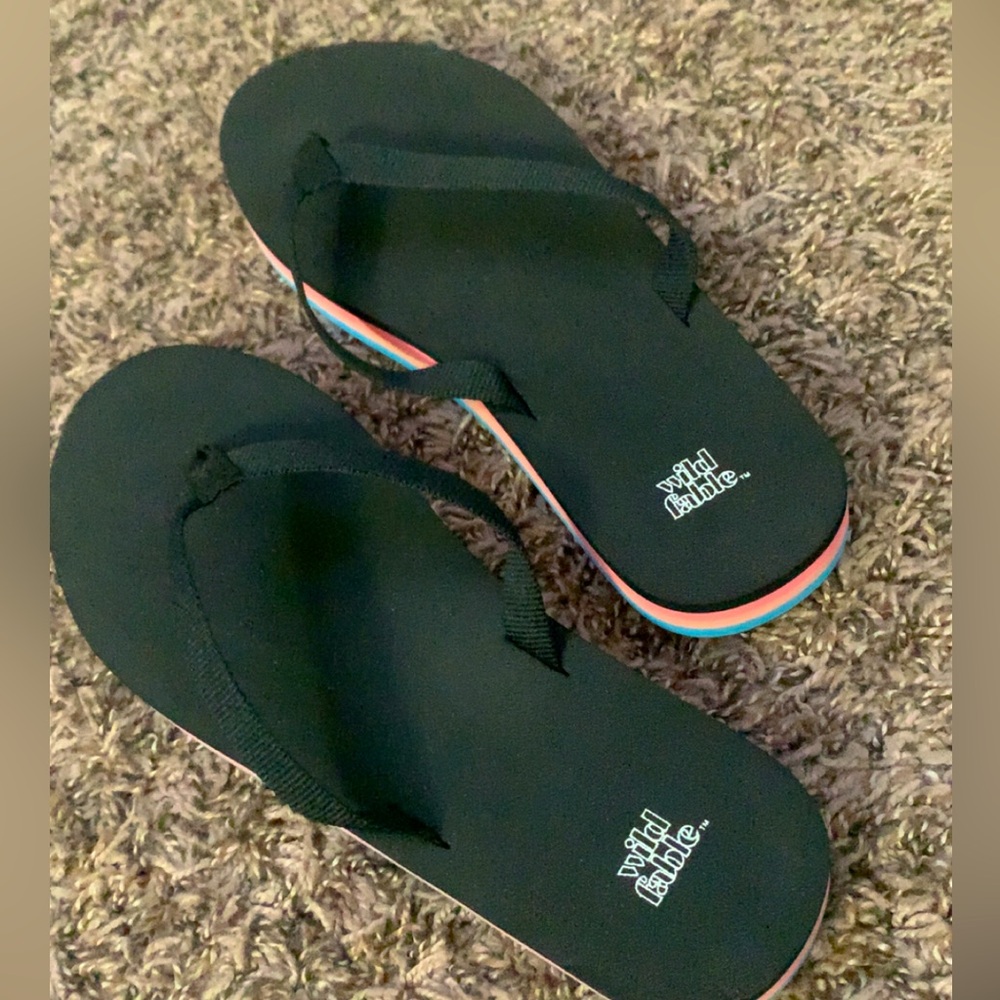 Wild Fable Sandals (black, pink and blue) - Size 8*